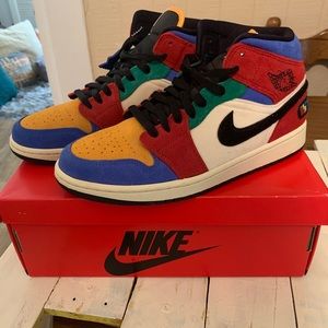 Jordan Mid 1 SE Fearless Blue The Great